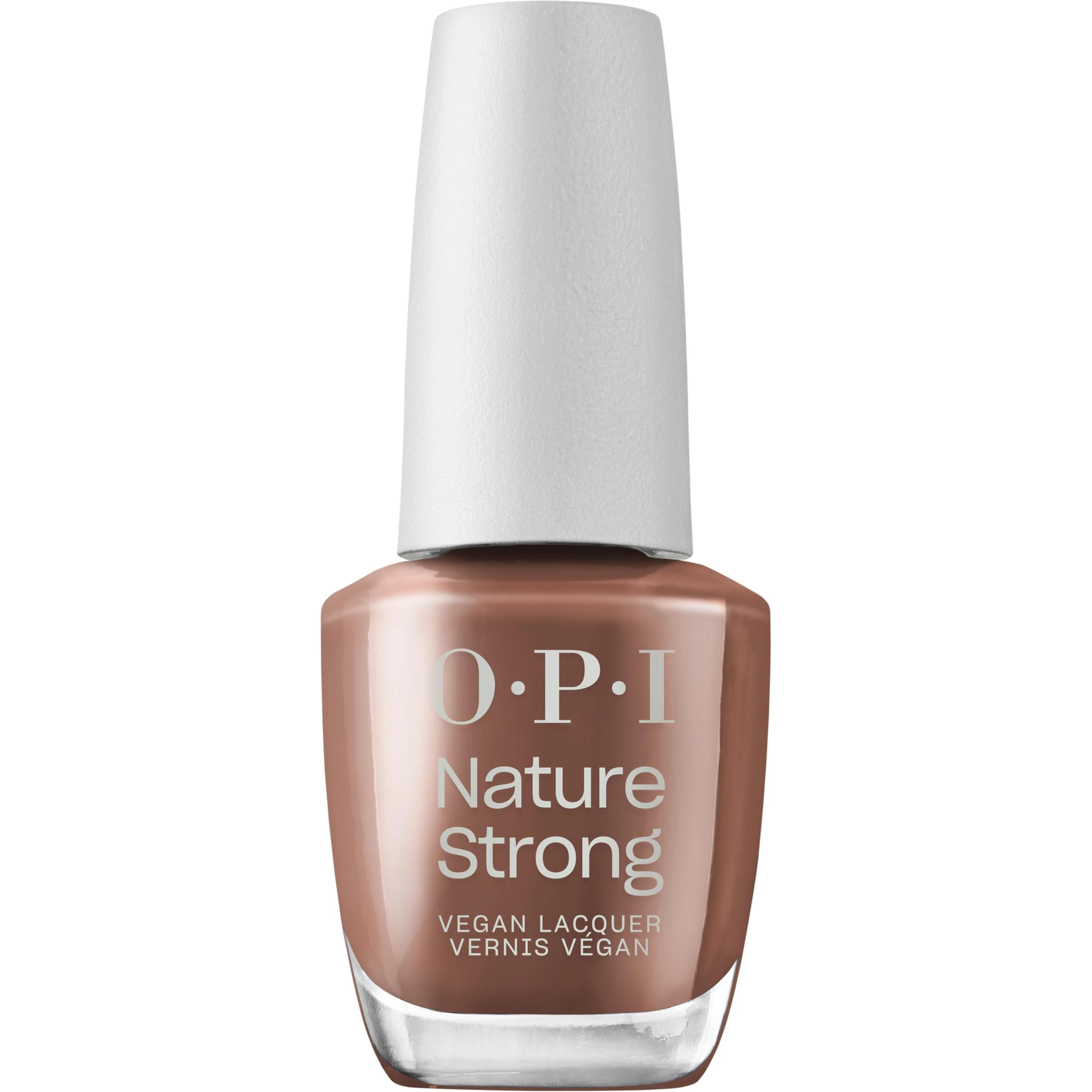 OPI Nature Strong Make My Bark on the World Chocolate Crème Brown Nail Polish - High-Shine, 7-Day Wear | Long Lasting Colour | 15ml