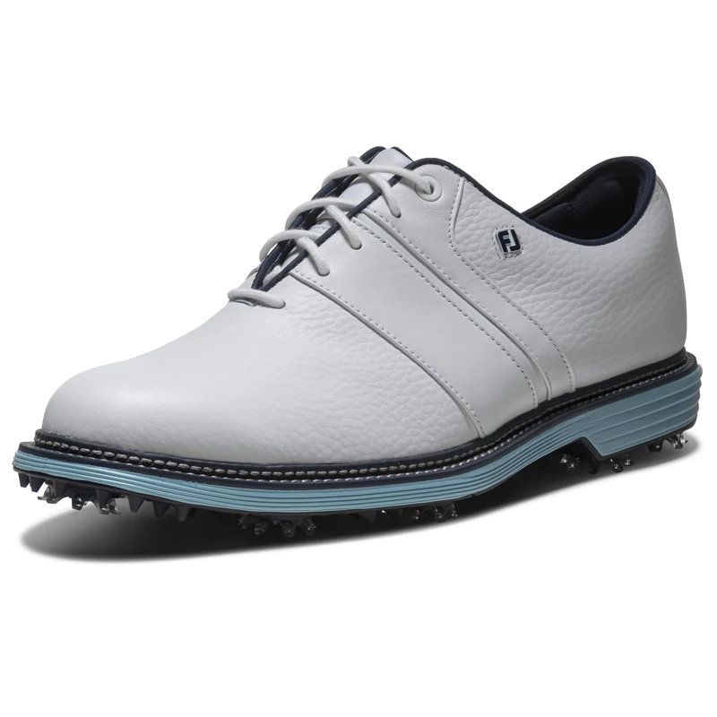 FootJoy Men's Premiere Series Packard Golf Shoe, White/Navy/Blue, 8.5 UK Medium