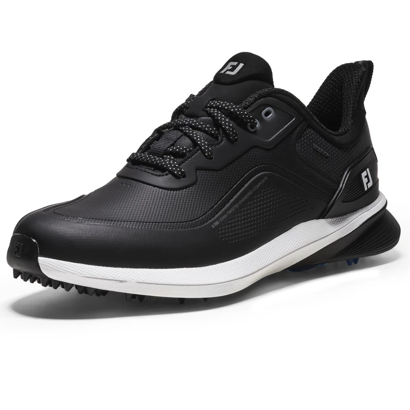 FootJoy Men's Pro SL Golf Shoe, Black/White/Grey, 7 UK Wide