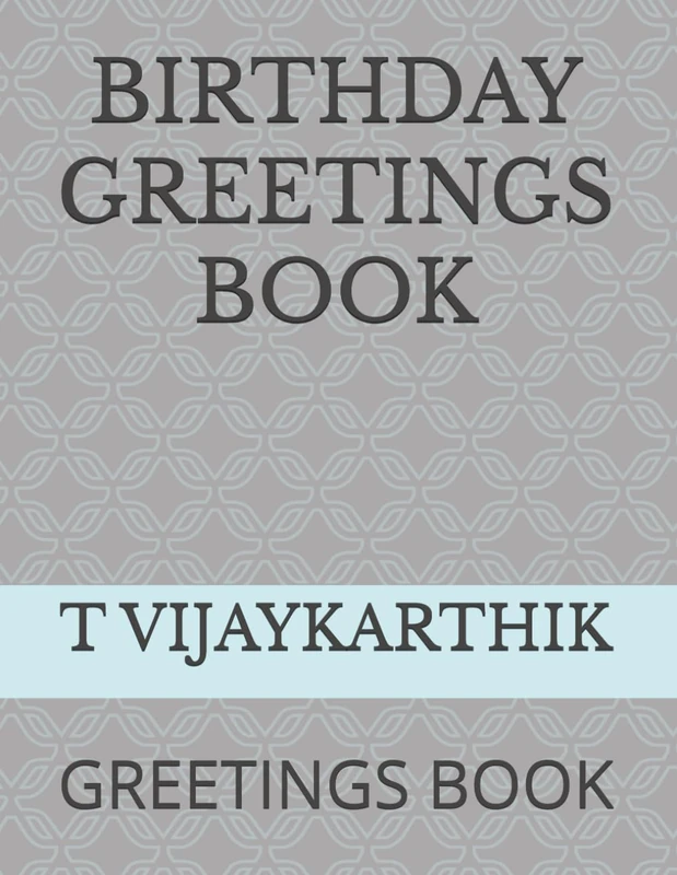 BIRTHDAY GREETINGS BOOK: GREETINGS BOOK - Image 1