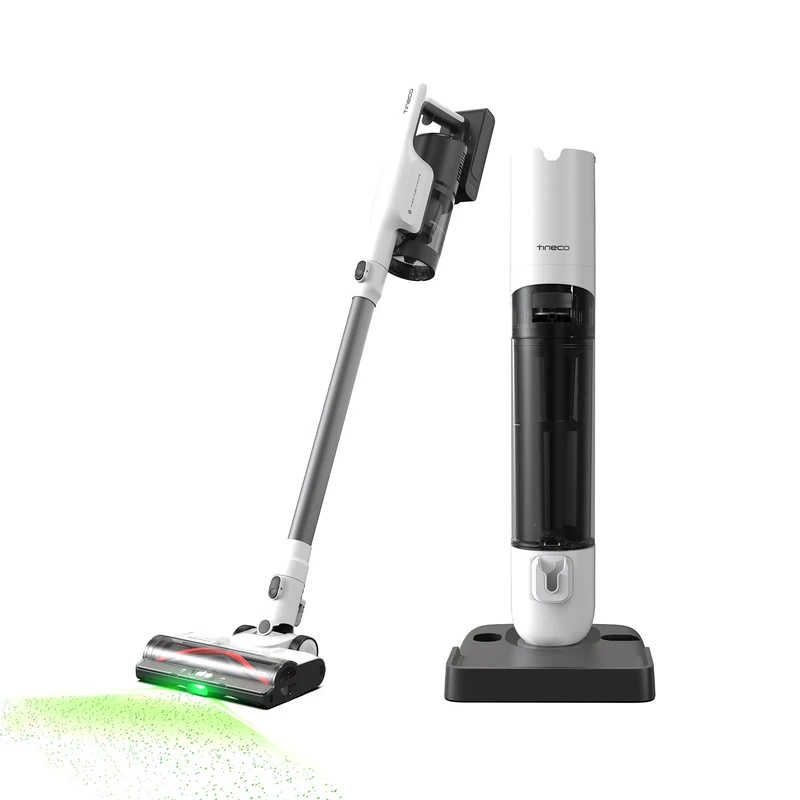 Tineco PURE ONE Station 5 PRO Cordless Vacuum Cleaner, Complete Self-Cleaning, 200 AW Suction Power, Up to 100 Mins Runtime, ZeroTangle, EdgeSense, LightSense