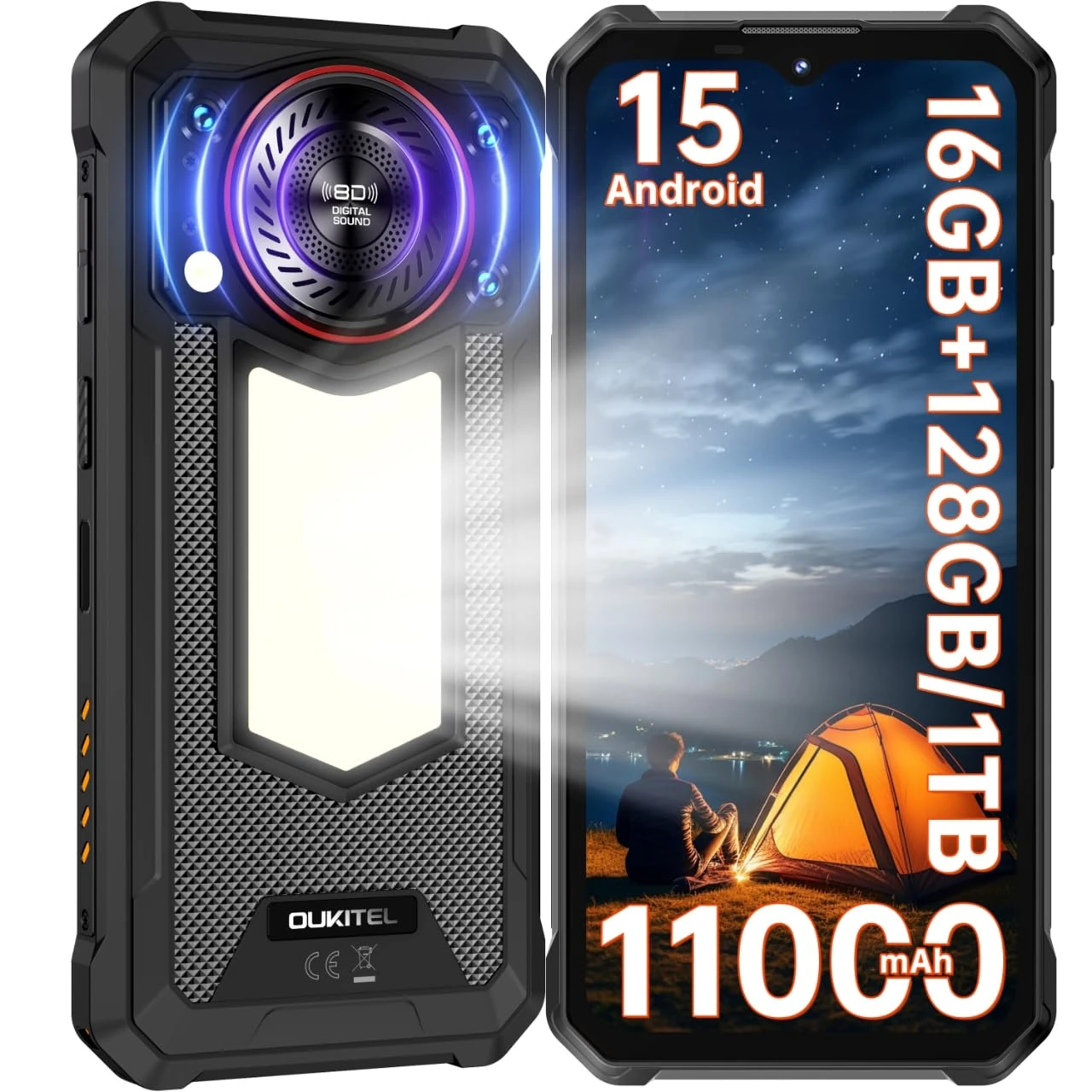 OUKITEL WP53S Mobile Phone 11000mAh Black