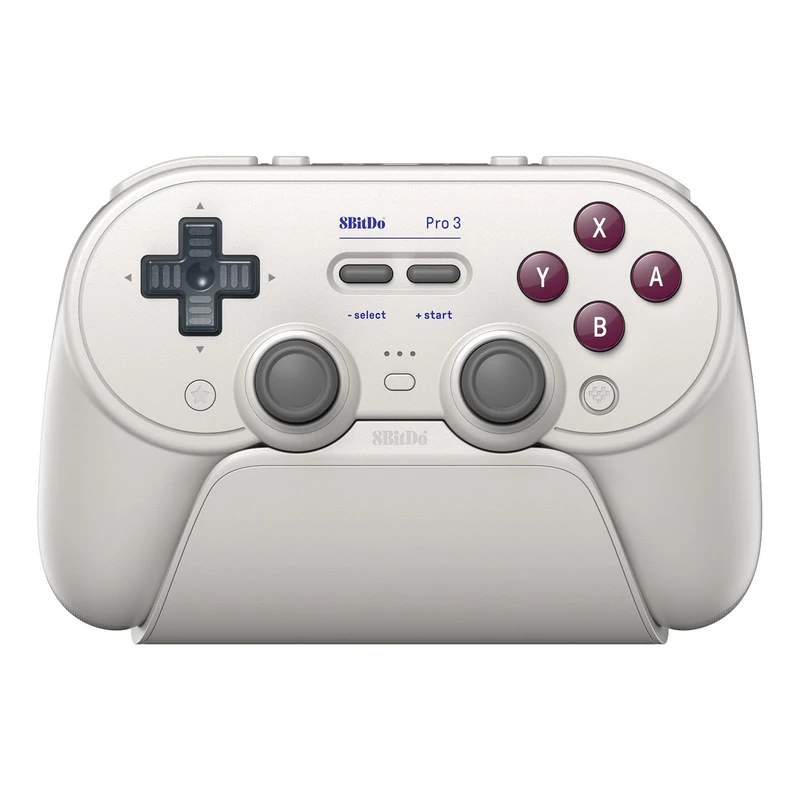 8BitDo Pro 3 Bluetooth Controller for Switch/Switch 2 – TMR Joysticks, Swappable ABXY Buttons, Pro Back Buttons, Charging Dock, Hall Effect Triggers, for Windows, Apple, SteamOS, Android - G Classic