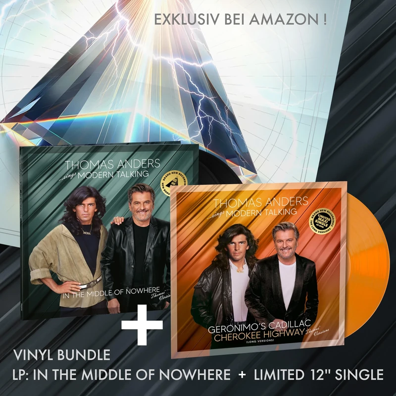 Thomas Anders sings Modern Talking: In the Middle of Nowhere (Amazon exklusiv 2LP + limited 12 Inch Maxi) [Vinyl LP] [VINYL]