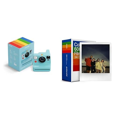Polaroid - Now+ Gen3 - Instant Camera + Triple Colour Pack (24 photos) - Artic Blue