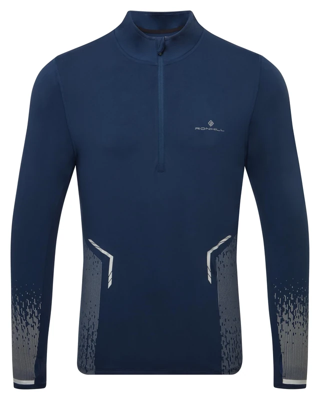 Ronhill Running, Men's Tech Reflect 1/2 Zip, Dark Navy/Reflect, S