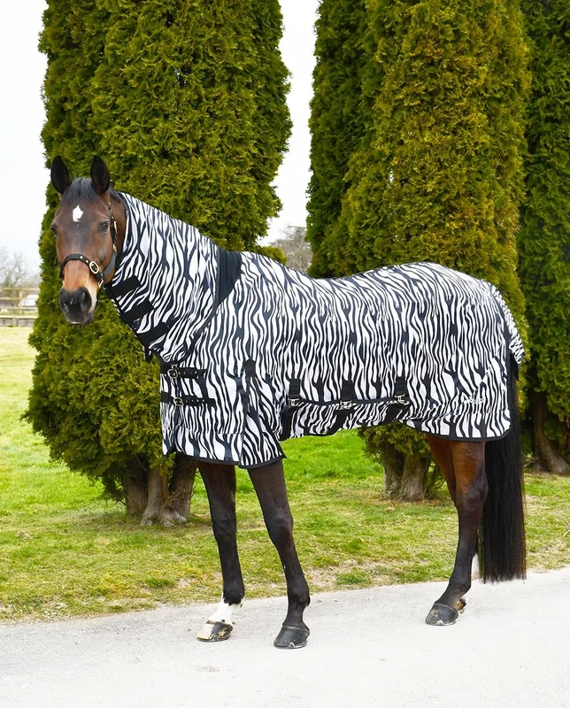 Rhinegold Africa Combo Mesh Fly Rug-4/6-Zebra