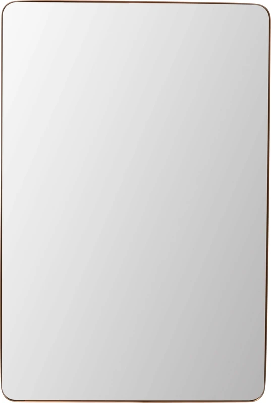 KARE Design Wall Mirror Simply, Gold, Dressing Mirror with Metal Frame, Luxury, Room Decoration, Decorative Modern Home Decor for Living Room, Bedroom, 120x80 cm