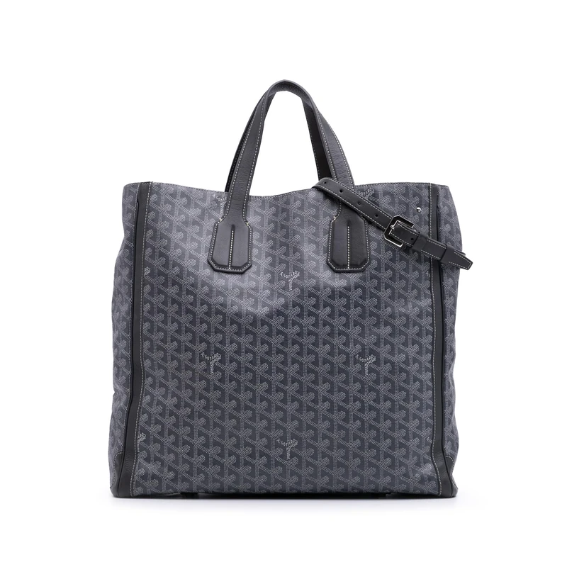 Goyard Voltaire Satchel - Gray Coated Canvas Handbag