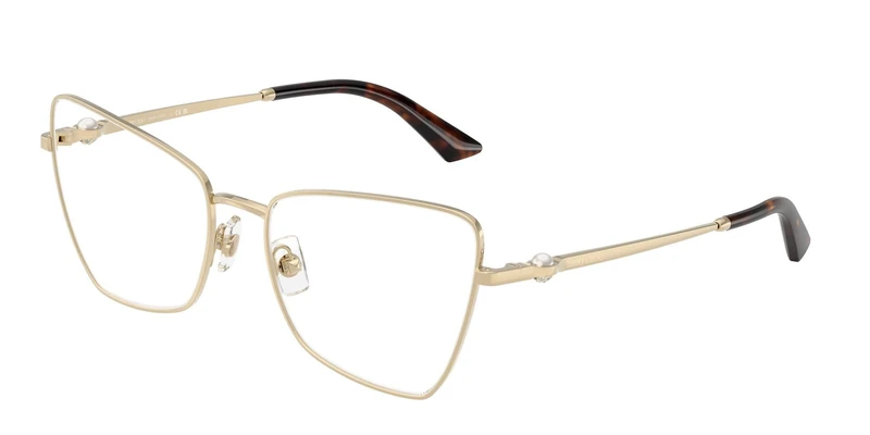 2010HB Gold Eyeglasses by Jimmy Choo, 3006 - Gold, 56