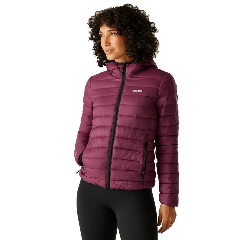 Regatta Womens Hooded Marizion Baffled Jacket Insulated Padded Puffer Winter Coat