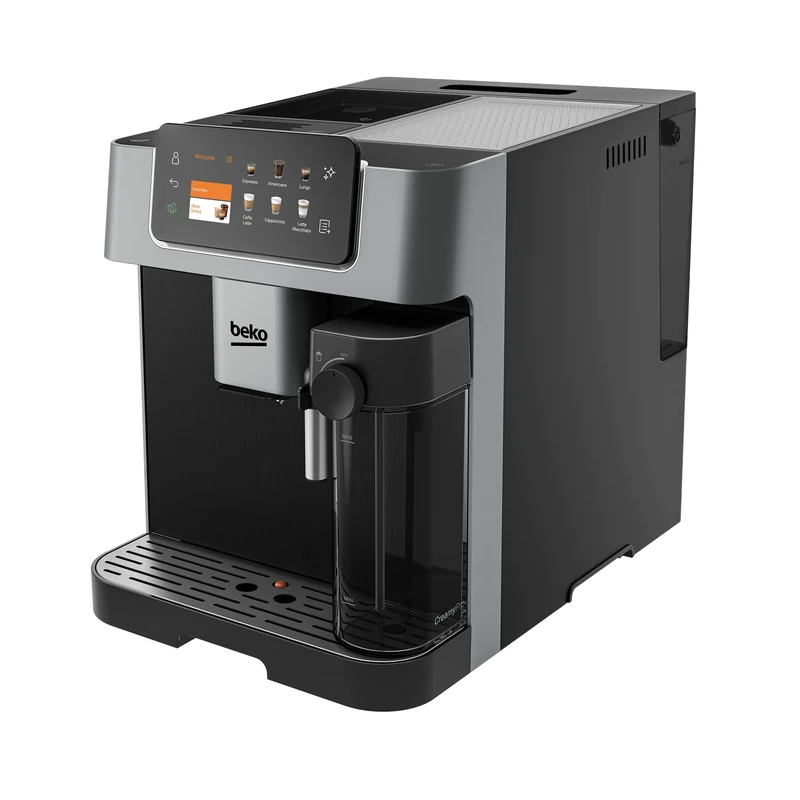 Beko Bean to Cup Coffee Espresso Machine CaffeExperto CEG7348X | WiFi Connected | Milk Jug | TFT Colour Touch Screen Panel | 18 Coffee Options | Cold Brew | Fully Automatic, Silver