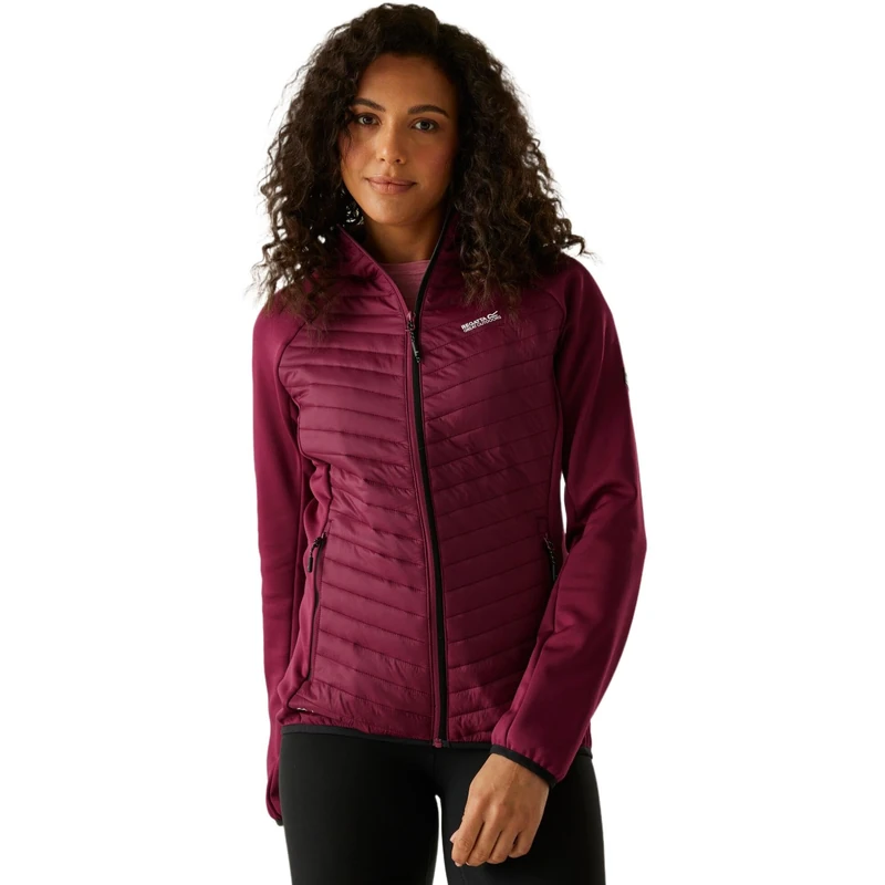 Regatta Womens Anderson Hybrid Jacket Padded Lightweight Stretch Winter Layer Top