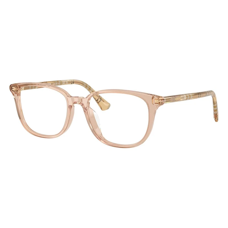 Burberry Black Rectangular Full Rim Eyeglasses, 4175 - Pink