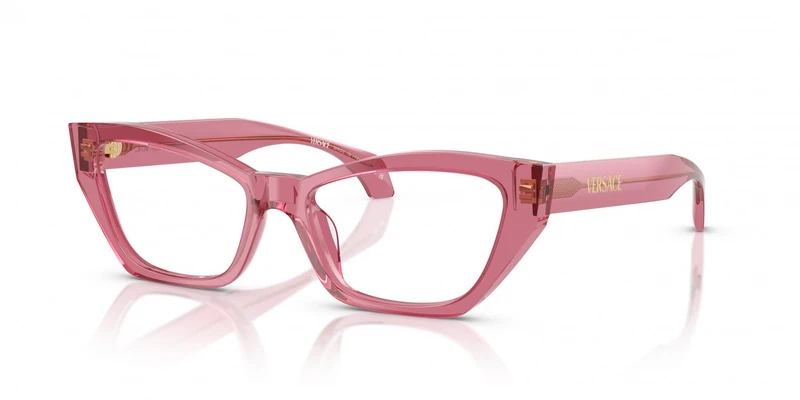 Eyeglasses Versace - 0ve3373u 54 5516 Transparent Pink / 54 Bridge: 17