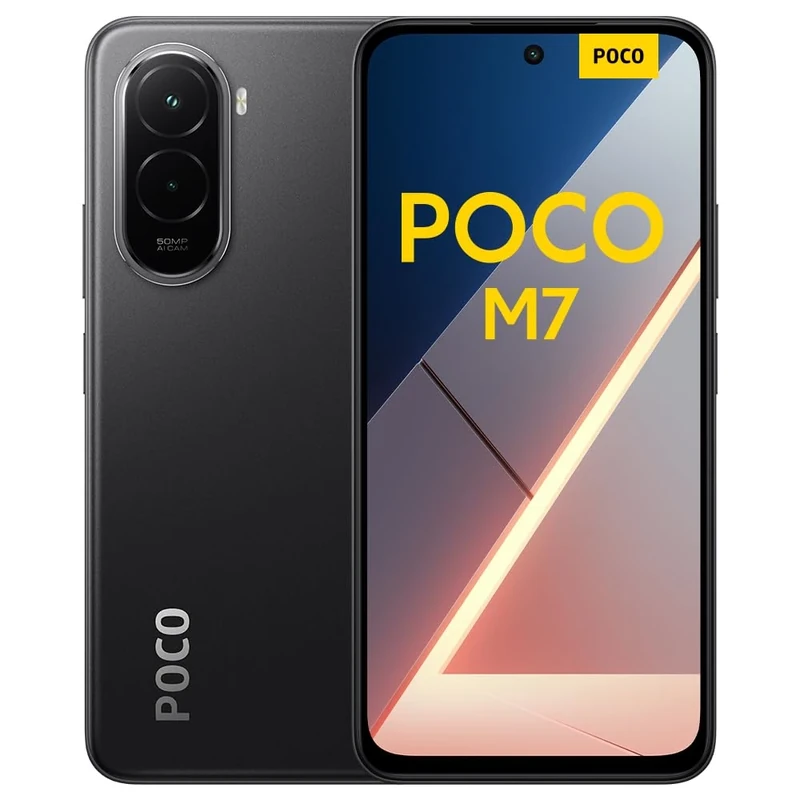 XIAOMI POCO M7, Smartphone 8+256GB, 6.9" FHD+ 144Hz Display, Snapdragon 685, 50MP AI dual camera, 7000mAh, Black, Charger Not Included