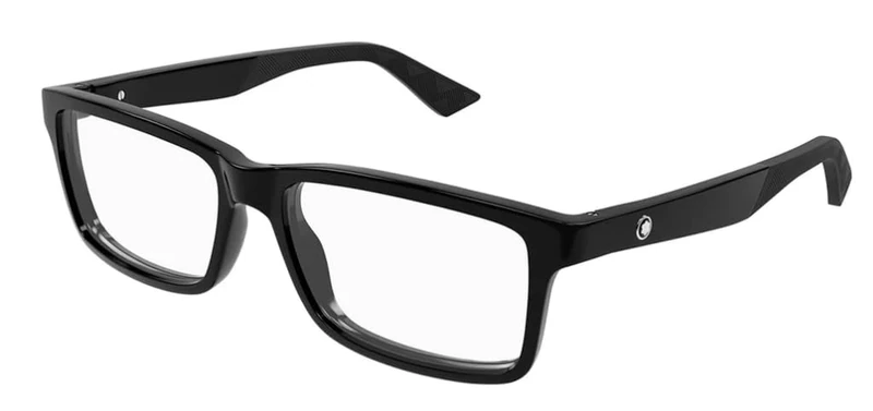 MONTBLANC Eyeglasses Grey-grey-transparent/Lens Height: 38,90 Lens Diagonal: 61,10 Shape Description: Rectangular/Squared