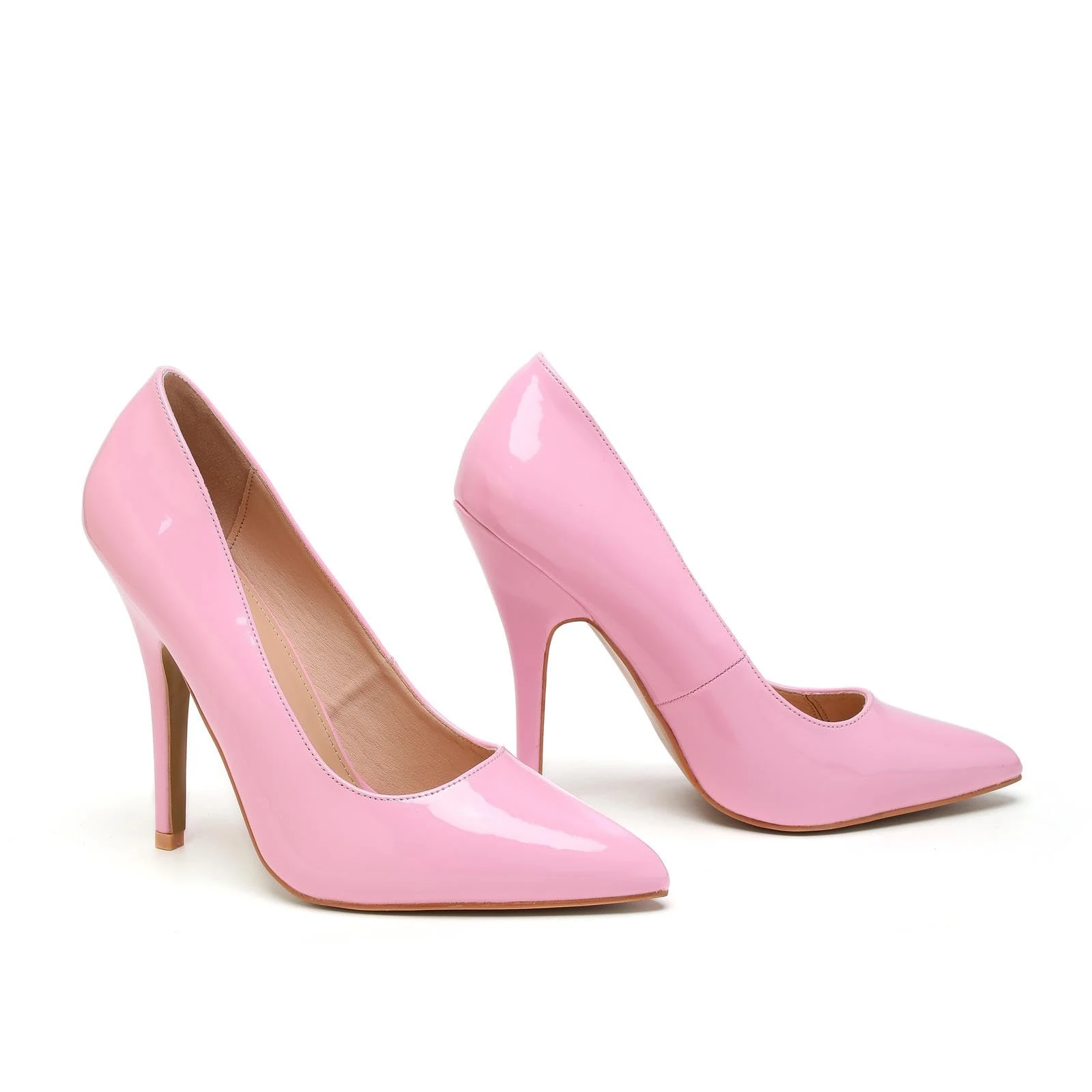 Gizelle Women Stiletto High Heel Pointed Pumps Ladies Party Clubbing Work Court Shoes Size 3-12 (Pink Patent, Numeric_5