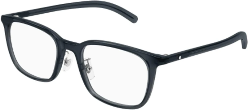 MONTBLANC Eyeglasses Grey-grey-transparent/Lens Height: 40,90 Lens Diagonal: 56,70 Shape Description: Rectangular/Squared
