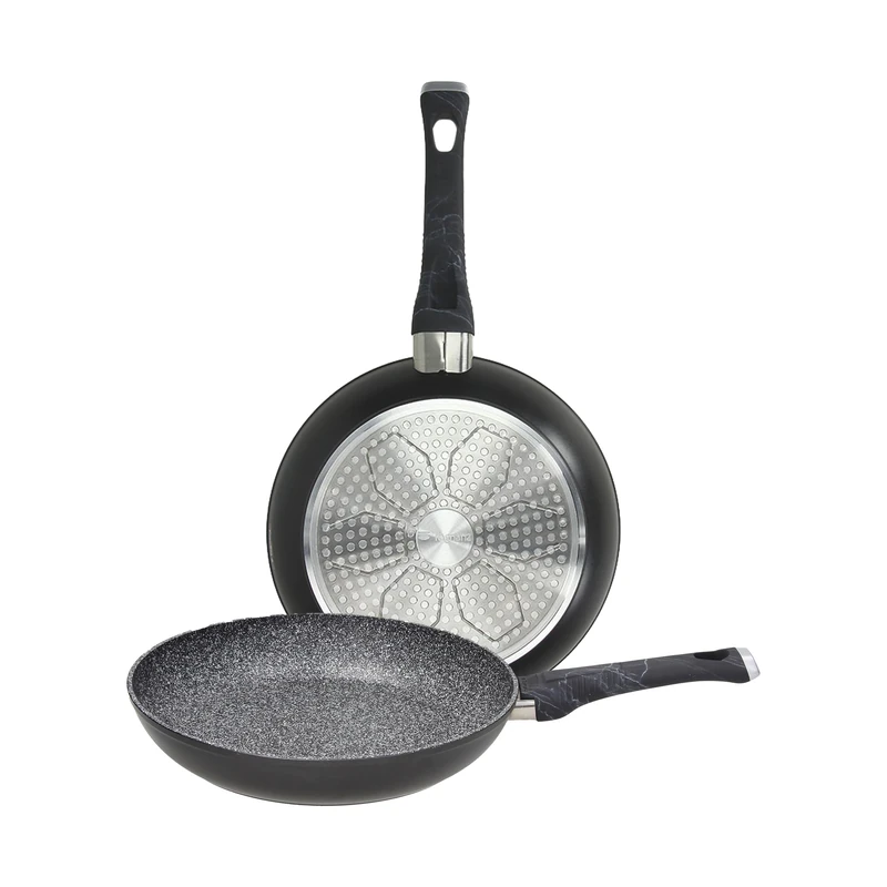 Tognana Sphera Set of 2 Frying Pans 22/26 cm, Forged Aluminium, Black