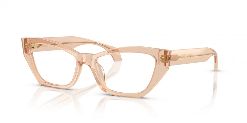 Eyeglasses Versace - 0ve3373u 52 5518 Transparent Light Brown / 52 Bridge: 17