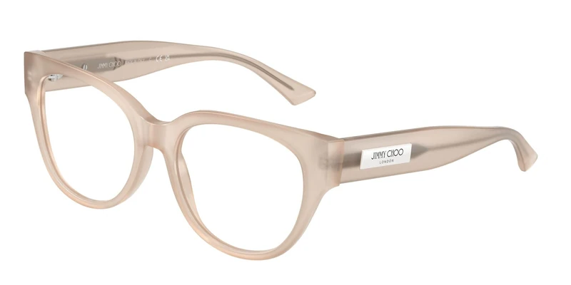 Blue Jimmy Choo Rectangular Eyeglasses, 5025 - Brown, 53