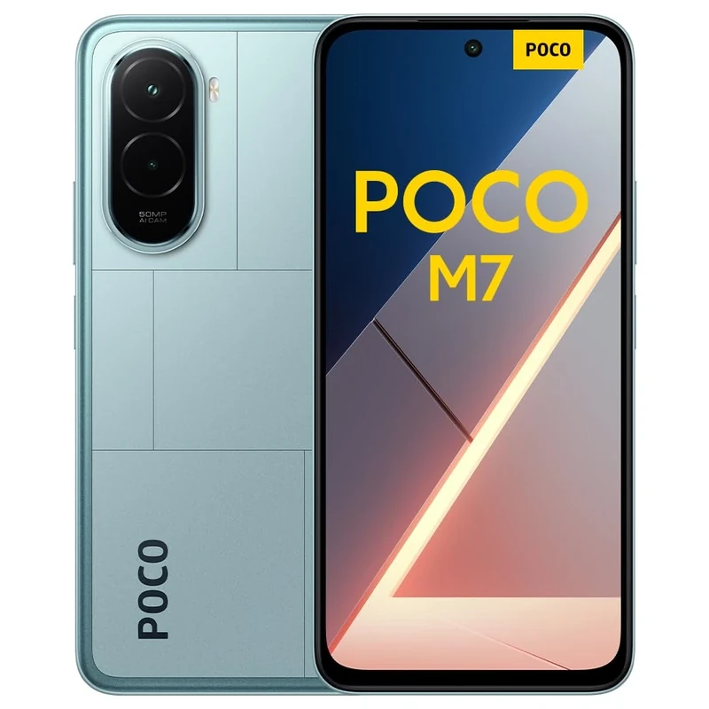 XIAOMI POCO M7, Smartphone 8+256GB, 6.9" FHD+ 144Hz Display, Snapdragon 685, 50MP AI dual camera, 7000mAh, Blue, Charger Not Included