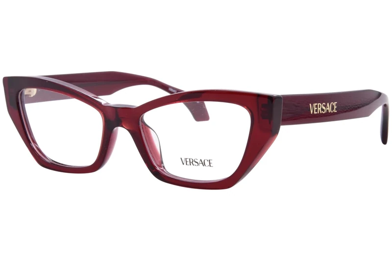Eyeglasses Versace - 0ve3373u 52 5512 Transparent Bordeaux / 52 Bridge: 17