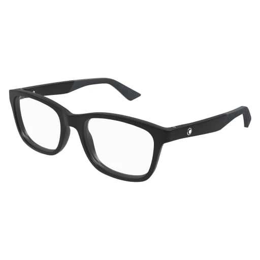 MONTBLANC Eyeglasses Black-black-transparent/Lens Height: 40,10 Lens Diagonal: 59,20 Shape Description: Rectangular/Squared