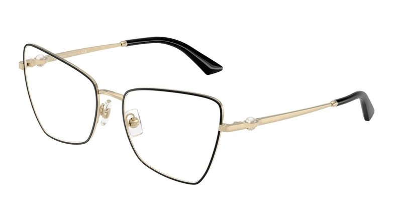 2010HB Gold Eyeglasses by Jimmy Choo, 3010 - Gold, 54