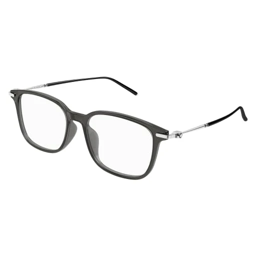 MONTBLANC Eyeglasses Grey-silver-transparent/Lens Height: 42,10 Lens Diagonal: 58,80 Shape Description: Cat Eye