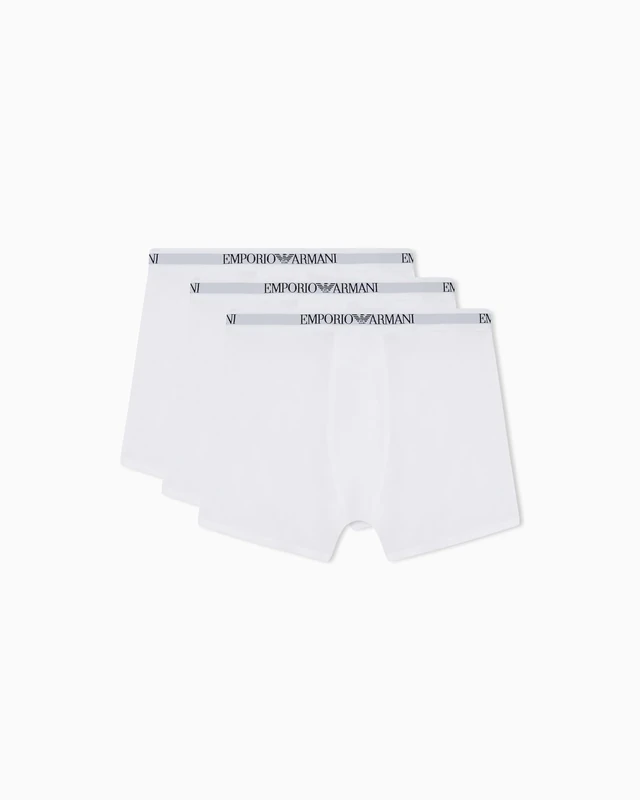 Men's Pure Cotton 3-Pack Boxer White XL