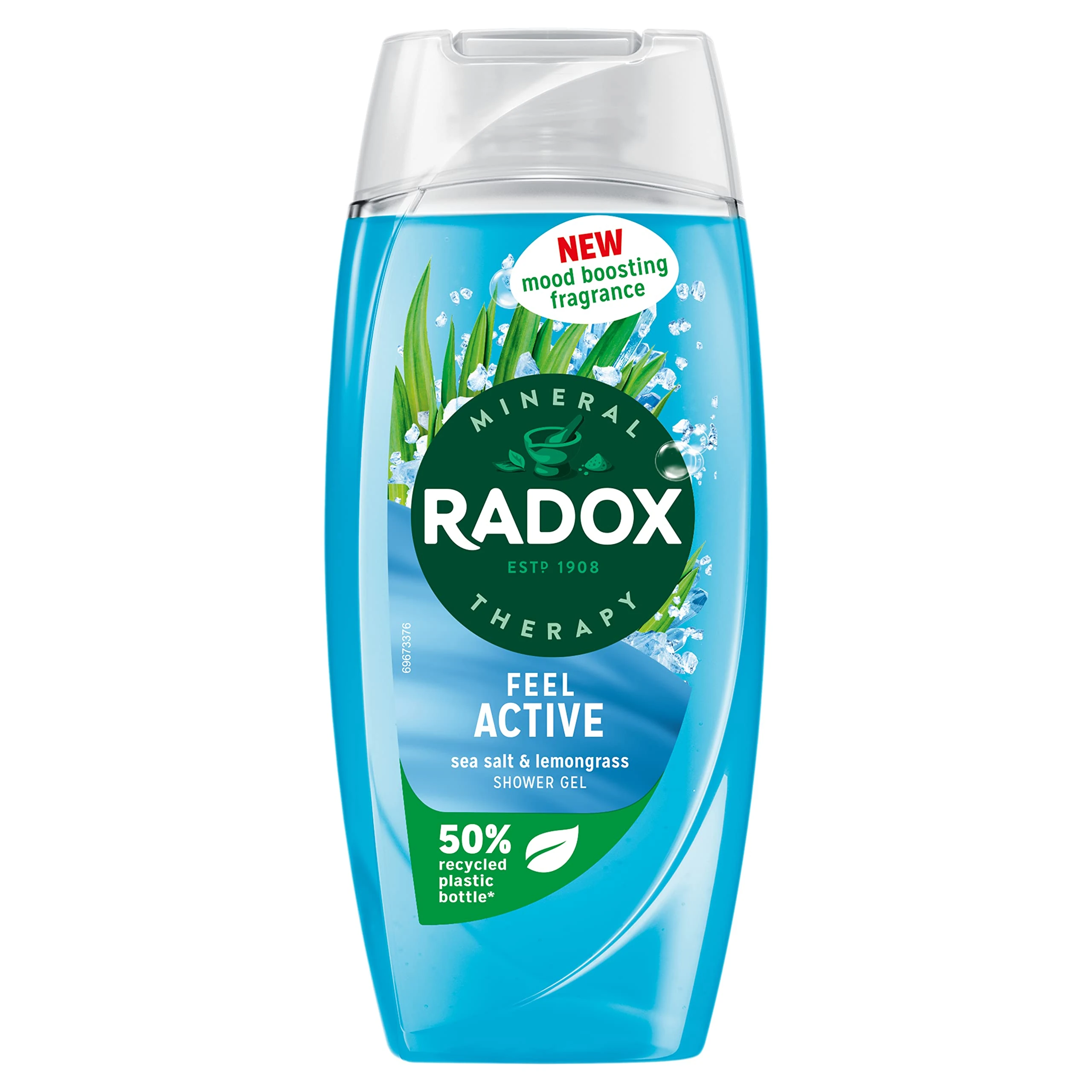 Radox Mineral Therapy Feel Active shower gel, 225ml (Pack of 6)