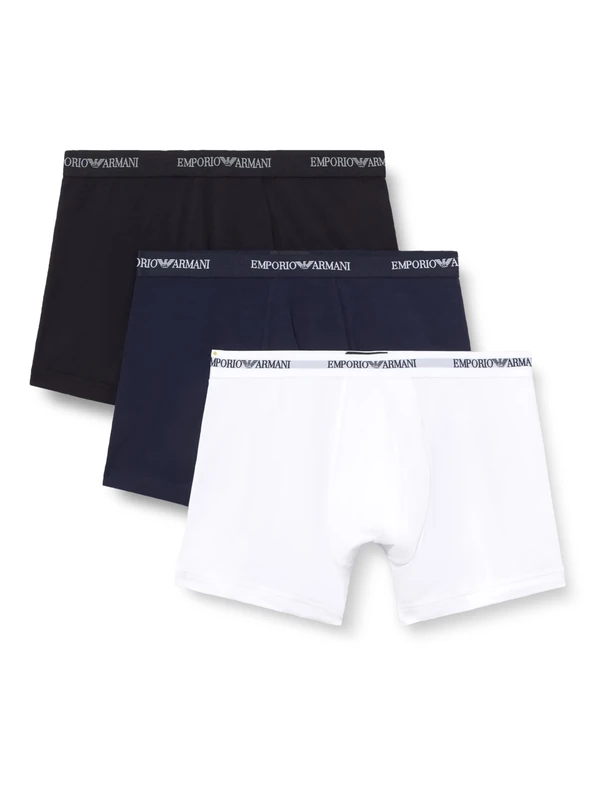 EMPORIO ARMANI Men's CORELOGOBAND 3-Pack Boxer Multicolor XL