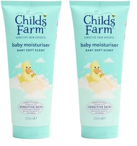 Childs Farm Baby Moisturiser x2 - Hydrating, Sensitive Skin, Soft Scent