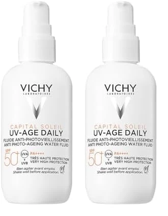 Vichy UV-Age Daily Invisible Fluid SPF50+ 80ml (Pack of 2)