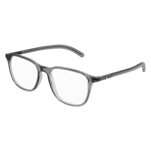 MONTBLANC Eyeglasses Grey-grey-transparent/Lens Height: 41,90 Lens Diagonal: 57,40 Shape Description: Rectangular/Squared