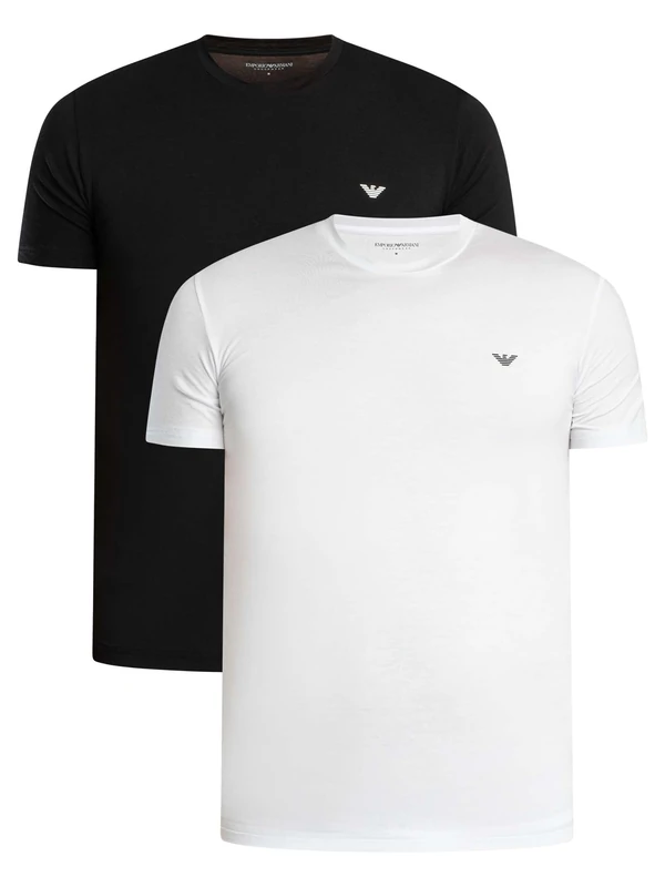 Men's Soft Touch Bamboo 2-Pack Crew Neck T-Shirt Multicolor M - Image 1