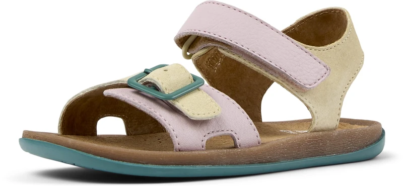 Camper Girls Bicho K800672 2-Strap Sandal, Multi Assorted 003 Tws, 4 UK