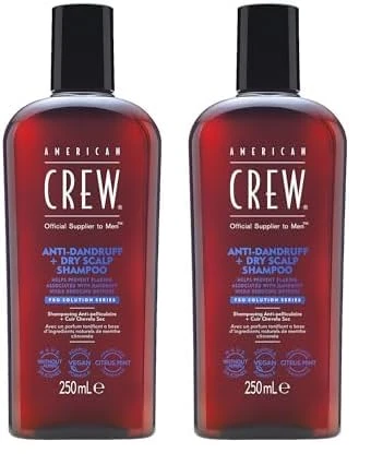 American Crew Anti-Dandruff and Dry Scalp Shampoo 250ml (Pack of 2)