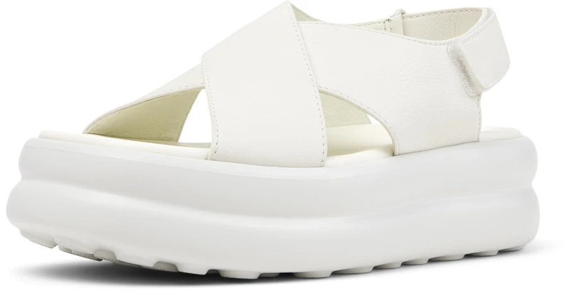 Camper Pelotas Flota Up Women Sandal White Natural 40 (EU)