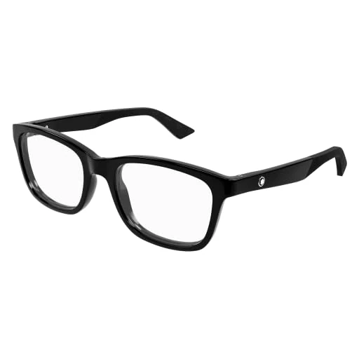 MONTBLANC Eyeglasses Black-black-transparent/Lens Height: 40,10 Lens Diagonal: 59,20 Shape Description: Rectangular/Squared