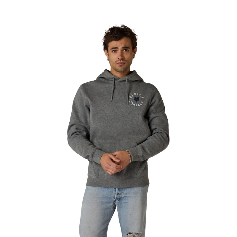 Fox Racing Men's Beam Fleece Pullover Hoodie, Heather Graphite, Medium - Image 1