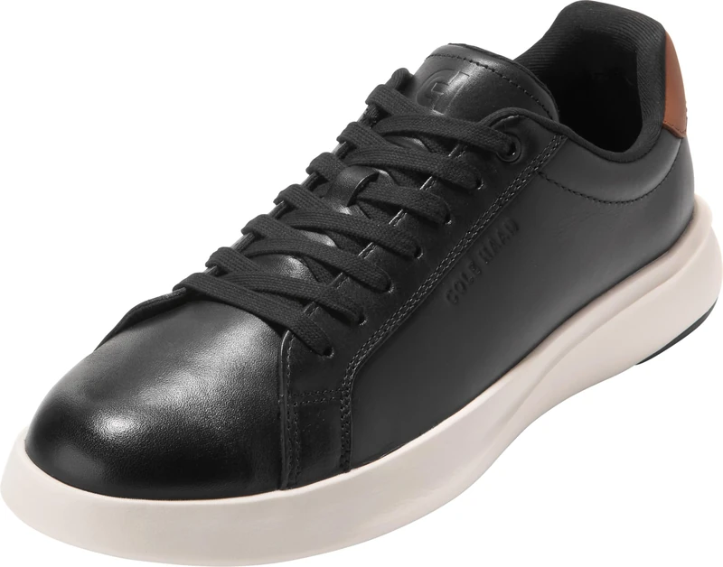 Cole Haan Men's Grand Crosscourt II Tennis Sneaker, Black/British Tan/Ivory, 10-M UK