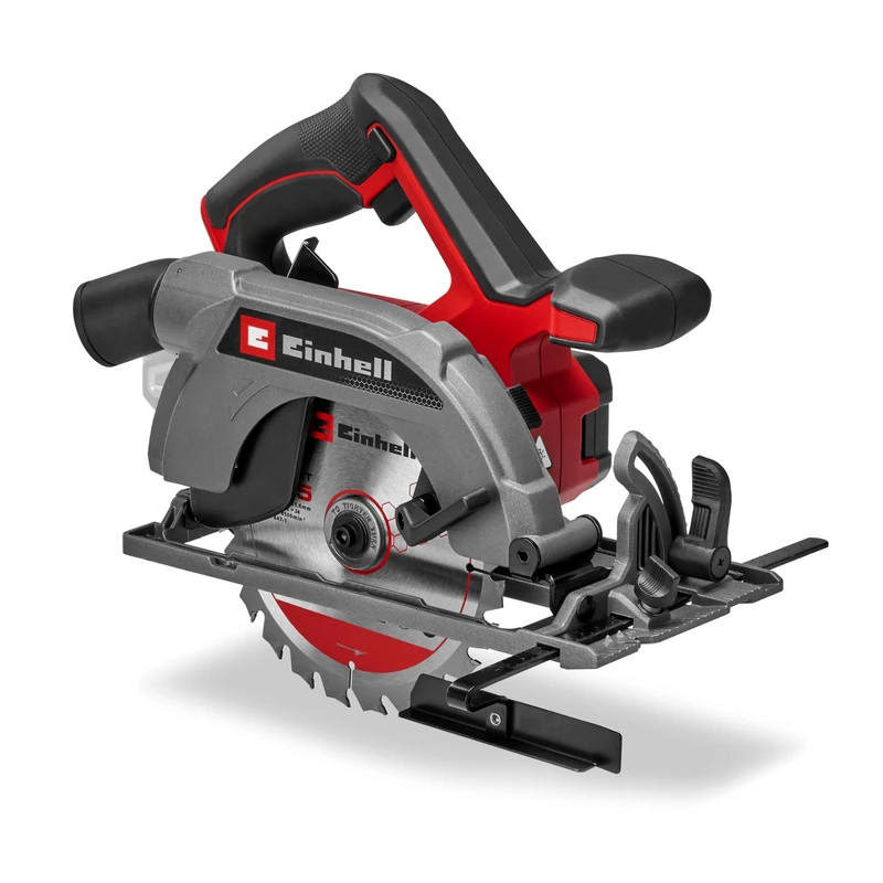 Einhell Cordless Circular Saw TE-CS 18/165-2 Li Solo Power X-Change (18 V, Saw Blade: Ø165 mm, Cutting Depth: 57 mm, Tool-Free Adjustment, Without Battery)