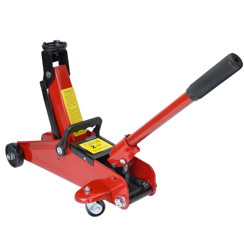 HYCHIKA Racing Trolley Jack, Car Jack Hydraulic Jack Piston Quick Lift Pump, 2.0 Tonne Load Capacity, Lifting Range 130-330mm, for Cars/SUVS/Auto Repairing