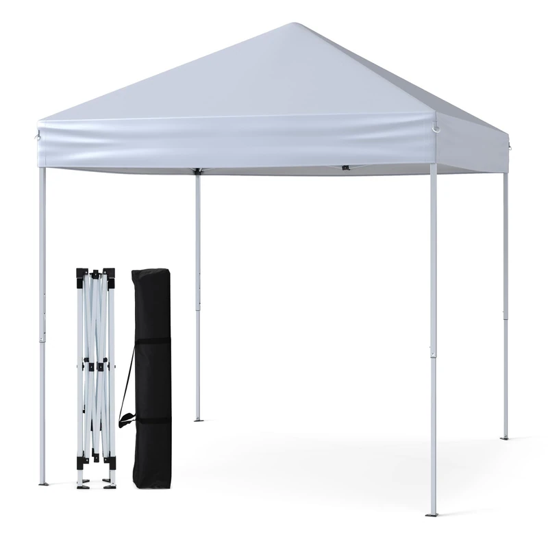 FANTASK Pop-Up Folding Gazebo 2 x 2 m Waterproof Winterproof Stable UV Protection 50+ (White) - Image 1