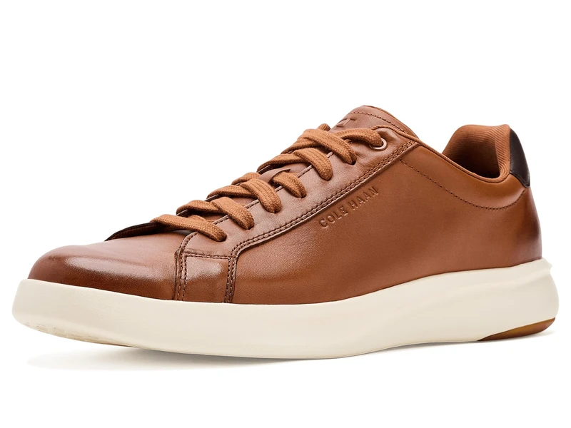 Cole Haan Men's Grand Crosscourt II Tennis Sneaker, British Tan/Dark Chocolate, 8-M US