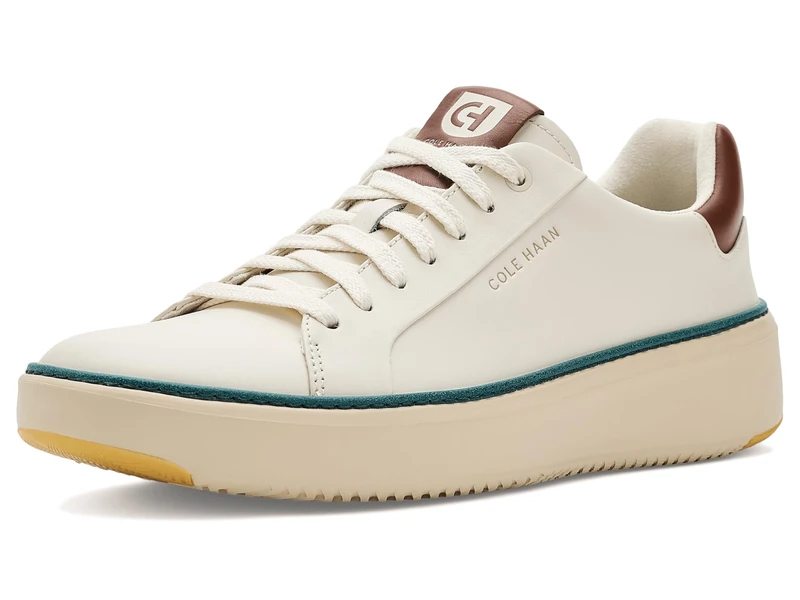 Cole Haan Men's Grandpro Topspin Sneaker, Ivory/Mediterranea, 8-M UK