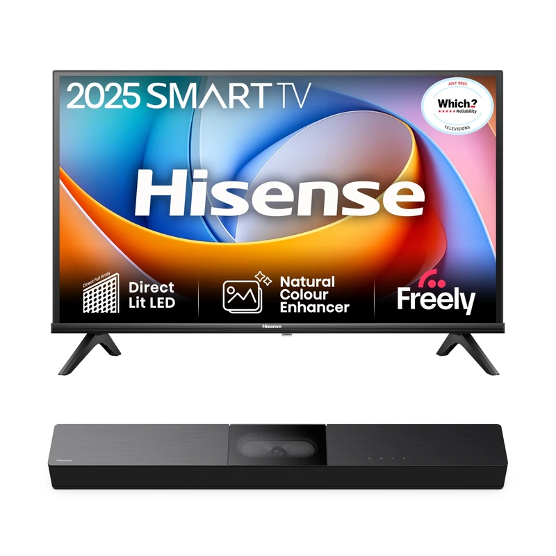 Hisense TV & Soundbar Bundle: 32A4QTUK Smart TV plus the HS2000 Soundbar – an affordable and reliable bundle for any room